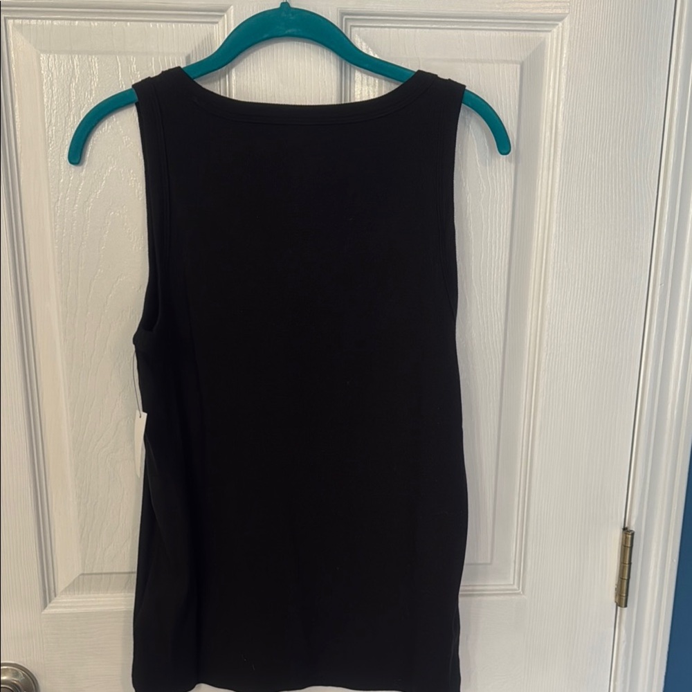 Talbots Black Fitted Tank Top - Picture 3 of 3